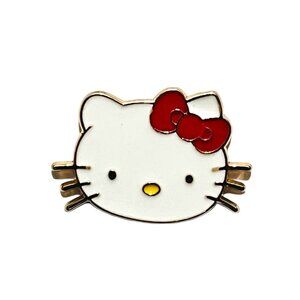 Hello Kitty Face Fan Made Enamel Pin Lapel Pin